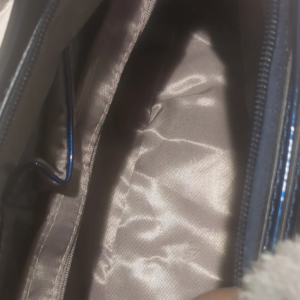 New Blue Handbag Croc Embossed Handbag